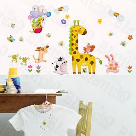 Zoo Party 1 - Large Wall Decals Stickers Appliques Home Decor