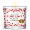 Magnificent 101 Long Lasting Pure Love Aromatherapy Candle with Florals & Oils14 Oz - 56 Hour Burn Time Soy Wax Candle for True Love Attraction