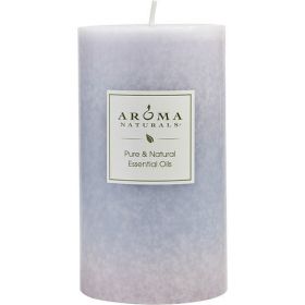 TRANQUILITY AROMATHERAPY by Tranquility Aromatherapy ONE 2.75 X 5 inch PILLAR AROMATHERAPY CANDLE. THE ESSENTIAL OIL OF LAVENDER IS KNOWN FOR ITS CALM