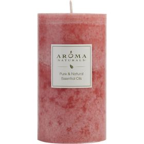 ROMANCE AROMATHERAPY by Romance Aromatherapy ONE 2.75 X 5 inch PILLAR AROMATHERAPY CANDLE. COMBINES THE ESSENTIAL OILS OF YLANG YLANG & JASMINE TO CRE