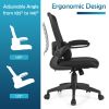 Ergonomic Desk Chair with Lumbar Support and Flip-up Armrest