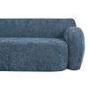 U_Style 81.5'' Minimalist Curved Upholstered Sofa, 3-Seat Modular Casual Sofa for Living Room, Bedroom, and Apartments