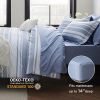 Blue 7 Pieces Bed in A Bag Queen with Comforter, Bedding Sets Queen