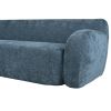 U_Style 81.5'' Minimalist Curved Upholstered Sofa, 3-Seat Modular Casual Sofa for Living Room, Bedroom, and Apartments