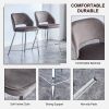 Bar Chair.Dining Chair.Stylish and Comfortable Velvet Bar Stool.with High-Density Foam Chair,Durable Electroplated Metal Legs