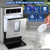 Countertop Nugget Ice Maker with Ice Scoop and Water Tray