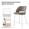 Bar Chair.Dining Chair.Stylish and Comfortable Velvet Bar Stool.with High-Density Foam Chair,Durable Electroplated Metal Legs