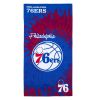 76ers OFFICIAL NBA "Psychedelic" Beach Towel; 30" x 60"