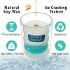 Sea Salt Scented Candles for Home - Jar Candles 8.4 oz - Wooden Wick Candles - Candles Gifts for Women - Aromatherapy Candles