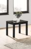 Contemporary Black Faux Marble Top 1x Coffee Table and 2x End Tables 3pc Coffee Table Set Living Room Furniture