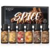 HIQILI Spice Fragrance Oils,TOP 6 Gift Set, 100% Pure Perfume Oil for Aromatherapy | Car Diffusion,Candle Making, Hair Care, DIY