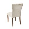 Dining Chairs Set of 2, Upholstered Kitchen & Dining Room Chairs(Cream)