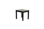 Contemporary Black Faux Marble Top 1x Coffee Table and 2x End Tables 3pc Coffee Table Set Living Room Furniture