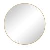 Wall Mirror 48 Inch Oversized Big Size Gold Circular Mirror Metal Framed Mirror Round Vanity Mirror Dressing Mirror, for Bathroom, Living Room