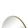 Wall Mirror 48 Inch Oversized Big Size Gold Circular Mirror Metal Framed Mirror Round Vanity Mirror Dressing Mirror, for Bathroom, Living Room