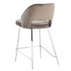 Bar Chair.Dining Chair.Stylish and Comfortable Velvet Bar Stool.with High-Density Foam Chair,Durable Electroplated Metal Legs