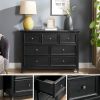 Modern 7 Drawers Dresser 7 Drawers Cabinet,Chest of Drawers Closet Organizers and Storage Clothes Storage Drawers Cabinet for Living Room