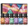 HIQILI Fragrance Oils Set-Women Theme | TOP 6 Gift Set Use for Aromatherapy,Diffuser,Humidifier,Candles | Car,Home,hotel,Travel