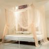 US 4 corner column beds, elegant curtains, mosquito nets, all/King/King Size