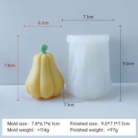 Halloween Pumpkin Silicone Mold DIY Aromatherapy Candles Drip Resin Plaster Ornaments Mould Handmade Soap Candle Making (variation: 1)