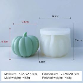 Halloween Pumpkin Silicone Mold DIY Aromatherapy Candles Drip Resin Plaster Ornaments Mould Handmade Soap Candle Making (variation: 7)