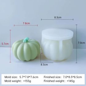 Halloween Pumpkin Silicone Mold DIY Aromatherapy Candles Drip Resin Plaster Ornaments Mould Handmade Soap Candle Making (variation: 9)