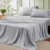 Bedsure Soft Sheet Set - Hotel Luxury, Easy Care Polyester Microfiber Cooling Bed Sheet Set