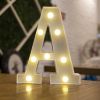 Alphabet Letter LED Lights Luminous Number Lamp Decor Battery Night Light for home Wedding Birthday Christmas party Decoration