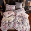 Paisley Duvet Cover Set Vintage Hippie Floral Pattern Luxurious Pink Queen Size Soft Bohemian Bed Bedding Sets Shabby Chic Print