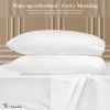 4 Pc Bed Sheet Sets Mattress Pad 100% Pure Cotton Double Bed Sheets Set of Posters 1000 Thread Count Sheets Set King Size Home