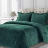 Venice Velvet Oversized Solid Duvet Set, 3pieces