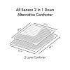 All Season 2 in 1 Down Alternative Comforter