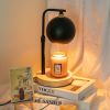 Electric Candle Warmer Wax Melting Light WithTimer Dimmable Height Creative Aromatherapy Table Wooden Base Bedside Decor