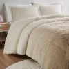 Ombre Shaggy Long Fur Comforter Mini Set