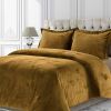 Venice Velvet Oversized Solid Duvet Set, 3pieces