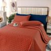 Oversized King Plus Szie Quilt Set 3 Pieces,128"x120" Extra Large King Size Bedspreads Lightweight Comforter Reversible Coverlet