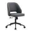 Modern home PU office chair adjustable 360 ¬∞ rotating chair engineering plastic armless rotating computer chair with wheels living room bedroom offic