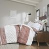 3 Piece Cotton Duvet Cover Set with Chenille Tufting