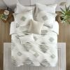 3 Piece Cotton Blend Chenille Duvet Cover Set