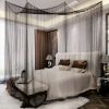 US 4 corner column beds, elegant curtains, mosquito nets, all/King/King Size