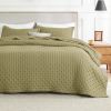 Bedsure Extra Long Quilt Set - Soft Ultrasonic - Clover Bedspread - Lightweight Bed Coverlet for All Seasons, Twin, Queen, King