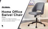 Modern home PU office chair adjustable 360 ¬∞ rotating chair engineering plastic armless rotating computer chair with wheels living room bedroom offic