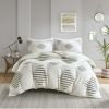 3 Piece Cotton Blend Chenille Duvet Cover Set