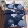 Floral Quilt Set Boho Bedspread 3 Pieces Soft Lightweight Coverlet with 2 Pillow Shams for All Season