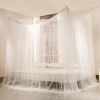 US 4 corner column beds, elegant curtains, mosquito nets, all/King/King Size