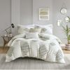 3 Piece Cotton Blend Chenille Duvet Cover Set