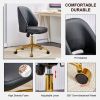 Modern home PU office chair adjustable 360 ¬∞ rotating chair engineering plastic armless rotating computer chair with wheels living room bedroom offic