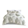 3 Piece Cotton Blend Chenille Duvet Cover Set