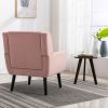 Modern Soft Velvet Material Ergonomics Accent Chair Living Room Chair Bedroom Chair Home Chair With Black Legs For Indoor Home