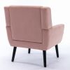 Modern Soft Velvet Material Ergonomics Accent Chair Living Room Chair Bedroom Chair Home Chair With Black Legs For Indoor Home